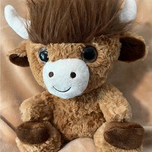 Estate Scottish Highlander Stuffed Toy - Tan and White